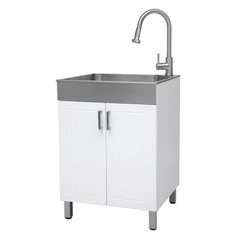 westinghouse utility cabinet with faucet andstainless steel sink|costco stainless steel sink.